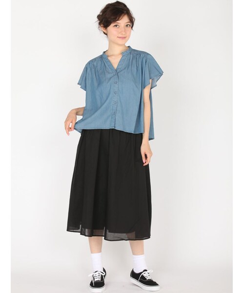 Rinajour（リナジュール）の「RINA ギャザーヨークB（トップス・レディース・INDIGO/USED・F）」の7枚目の写真
