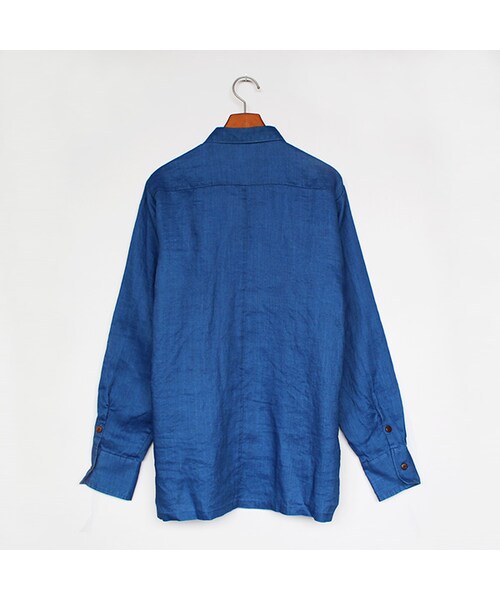 THE DAWN B（ダウンビー）の「China Shirts（トップス・Indigo・M/L）」の2枚目の写真