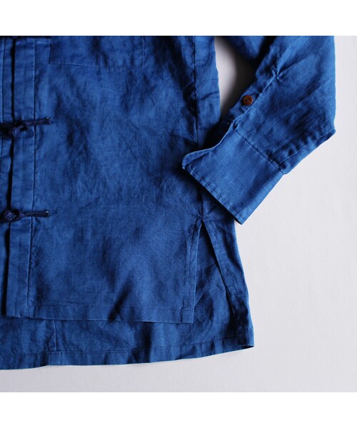 THE DAWN B（ダウンビー）の「China Shirts（トップス・Indigo・M/L）」の3枚目の写真