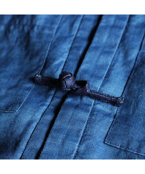 THE DAWN B（ダウンビー）の「China Shirts（トップス・Indigo・M/L）」の4枚目の写真