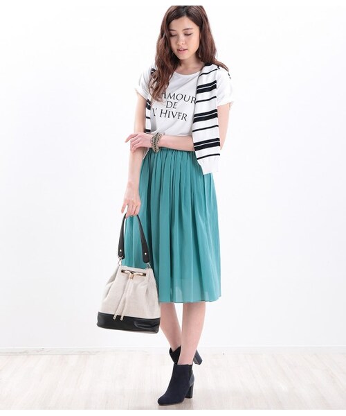 ROPE'（ロペ）の「L’AMOUR プリントTシャツ（トップス・レディース・ホワイト・M）」の10枚目の写真