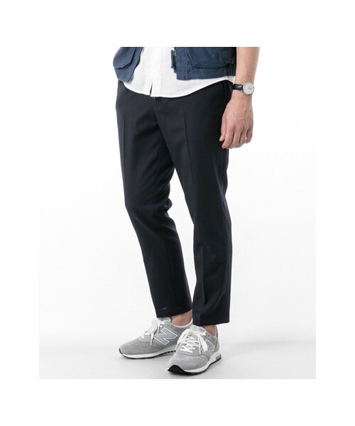 URBAN RESEARCH（アーバンリサーチ）の「サマーウールイージートラウザー（パンツ・メンズ・CHARCOAL/NAVY・M/L）」の5枚目の写真