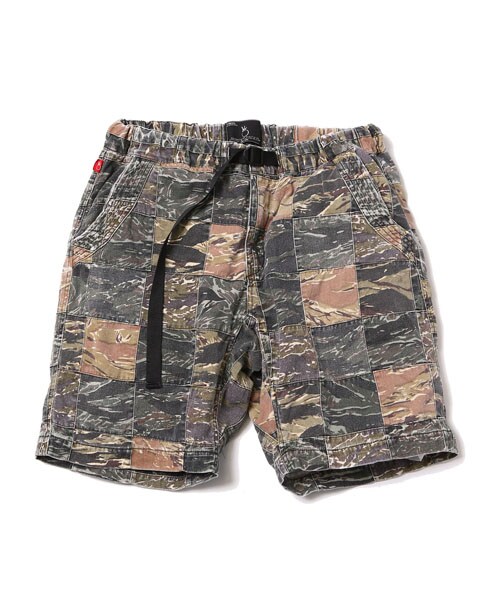 VIRGOwearworks（ヴァルゴウェアワークス）の「Vintage crazy camo shorts カモ 迷彩柄 ショートパンツ（パンツ・メンズ・LEAF CAMO/TIGER CAMO・2/3/4）」の2枚目の写真