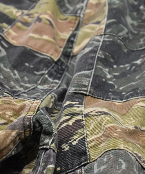 VIRGOwearworks（ヴァルゴウェアワークス）の「Vintage crazy camo shorts カモ 迷彩柄 ショートパンツ（パンツ・メンズ・LEAF CAMO/TIGER CAMO・2/3/4）」の14枚目の写真