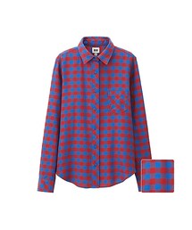 UNIQLO | WOMEN ライトフランネルチェックシャツ(長袖)B(シャツ/ブラウス)