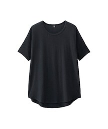 UNIQLO | WOMEN ドレープドルマンT（半袖）(Tシャツ/カットソー)