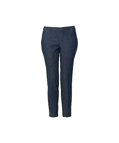 UNIQLO(ユニクロ)の「WOMEN デニムアンクルパンツ(その他パンツ・レディース・NAVY/BLUE・M/L/3XL/XL/S/XXL)」の2枚目の写真