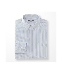 UNIQLO | MEN ファインクロスストライプシャツ（長袖）(シャツ/ブラウス)