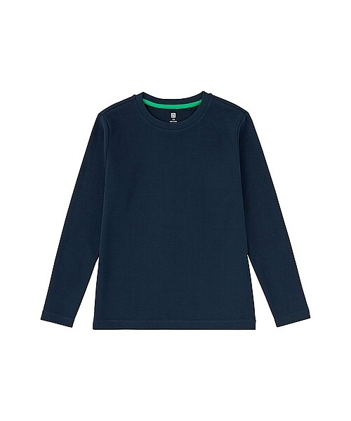 UNIQLO（ユニクロ）の「BOYS ソフトタッチクルーネックT（長袖）（その他トップス・キッズ・GRAY/NAVY/OFF WHITE/RED/GREEN/BLACK/ORANGE/BLUE・110/140/150/130/120/160）」の5枚目の写真