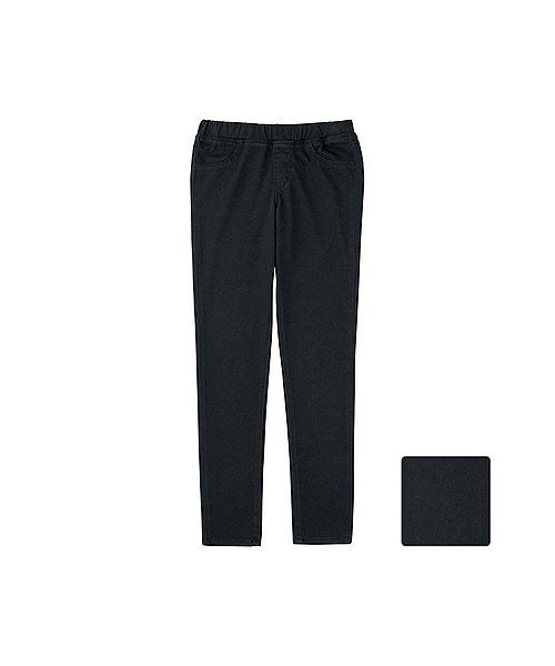 UNIQLO(ユニクロ)の「GIRLS イージーレギンスパンツ(その他パンツ・キッズ・OFF WHITE/BLACK/GRAY/RED・M/XL/L/S)」の2枚目の写真