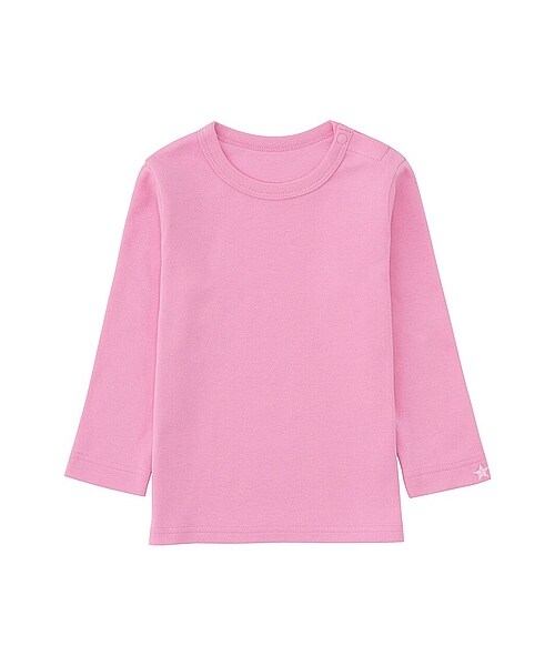 UNIQLO(ユニクロ)の「BABY クルーネックT(刺繍・長袖)(ロンパース・キッズ・DARK GRAY/PURPLE/GREEN/PINK/OFF WHITE/RED/BLACK/BLUE・100/80/90)」の7枚目の写真