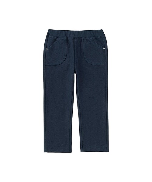 UNIQLO（ユニクロ）の「カットソーパンツ（無地）（その他ベビー用品・キッズ・PINK 10/NAVY 69/OFF WHITE 01・100/90/80）」の3枚目の写真