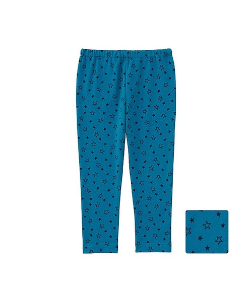 UNIQLO（ユニクロ）の「レギンス（スター・10分丈）（その他ベビー用品・キッズ・BLACK 09/BLUE 64/GRAY 05・90/100/80）」の3枚目の写真