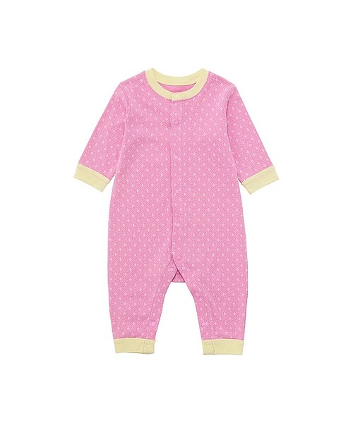 UNIQLO（ユニクロ）の「フライスカバーオール（ダイヤ・長袖）（その他ベビー用品・キッズ・LIGHT PURPLE 70/PINK 10・60/80/70）」の2枚目の写真