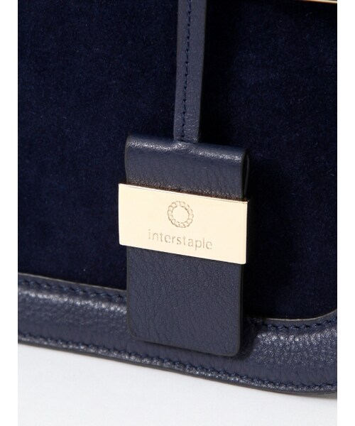 interstaple（インターステイプル）の「Monet/スエードコンビトート【予約】（トートバッグ・レディース・NAVY/GRY・F）」の7枚目の写真