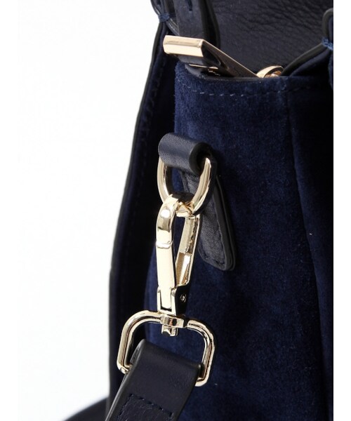 interstaple（インターステイプル）の「Monet/スエードコンビトート【予約】（トートバッグ・レディース・NAVY/GRY・F）」の8枚目の写真