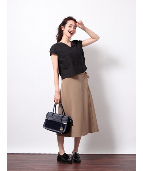 interstaple（インターステイプル）の「Monet/スエードコンビトート【予約】（トートバッグ・レディース・NAVY/GRY・F）」の12枚目の写真