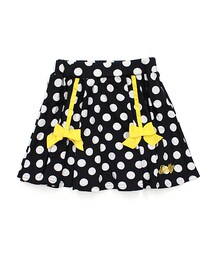 Betty | 【Betty】ドットリボンギャザースカート(ブラック)(スカート)