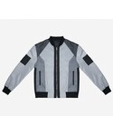 Acrosphere | Cosmos grey mesh bomber jacket(Baseball jacket)