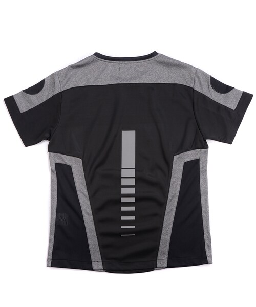 Acrosphere（アクロスファー）の「Hyperspace mesh paneled t-shirt（Tシャツ/カットソー・メンズ・Black/Grey・F）」の5枚目の写真