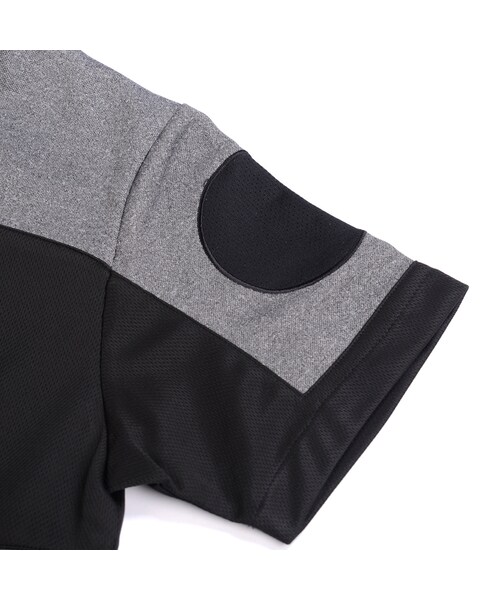 Acrosphere（アクロスファー）の「Hyperspace mesh paneled t-shirt（Tシャツ/カットソー・メンズ・Black/Grey・F）」の6枚目の写真