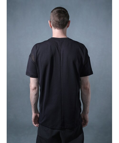 Acrosphere（アクロスファー）の「Explorer #15 splicing t-shirt（Tシャツ/カットソー・メンズ・Black・F）」の4枚目の写真