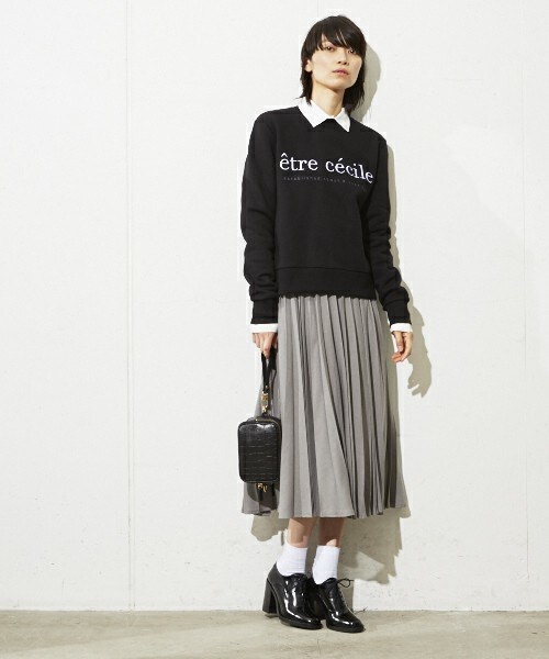 MID by MIDWEST（ミッド バイ ミッドウエスト）の「MID by MIDWEST ロングプリーツスカート（スカート・レディース・ブラック/グレー・2/1）」の12枚目の写真