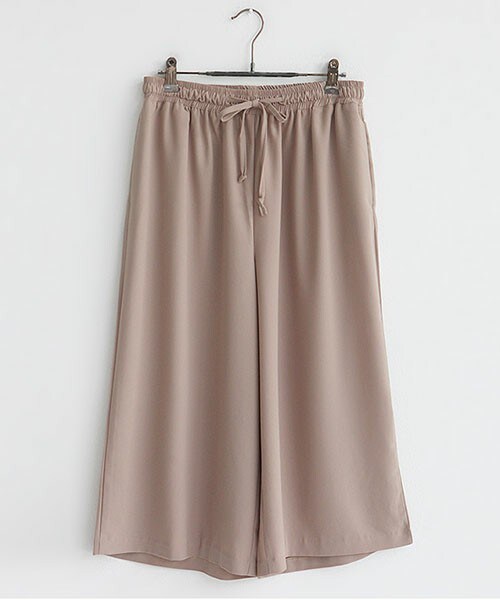 DHOLIC（ディーホリック）の「ウエストゴムワイドパンツ（その他パンツ・レディース・ネイビー/ブラック/ベージュ・FREE）」の3枚目の写真