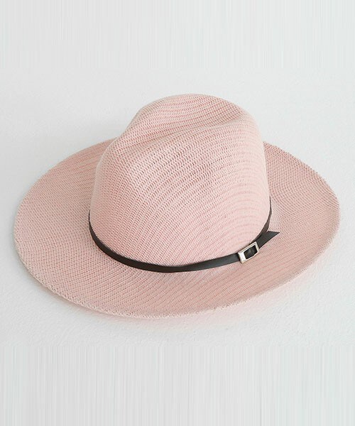 DHOLIC（ディーホリック）の「ベルト付き中折れハット（ハット・レディース・ホワイトアイボリー/キャメル/ピンク/ブラック/ライトベージュ・FREE）」の5枚目の写真
