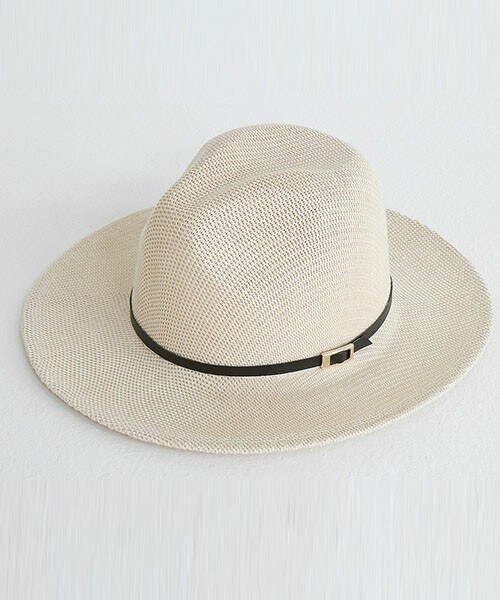 DHOLIC（ディーホリック）の「ベルト付き中折れハット（ハット・レディース・ホワイトアイボリー/キャメル/ピンク/ブラック/ライトベージュ・FREE）」の4枚目の写真