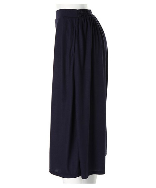 ROYAL PARTY（ロイヤルパーティー）の「リラックスガウチョパンツ（パンツ・レディース・ブラック/カーキ/ネイビー/オフホワイト系・F）」の7枚目の写真