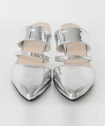 DHOLIC | 2ストラップエナメルミュール(その他シューズ)