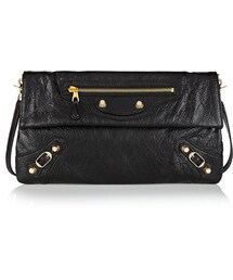 BALENCIAGA | Balenciaga Envelope Textured-Leather Shoulder Bag(クラッチバッグ)