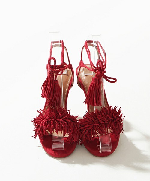 imvely（-）の「アンクルタッセルサンダル（サンダル・レディース・green/red・225/230/235/240/245/250）」の2枚目の写真