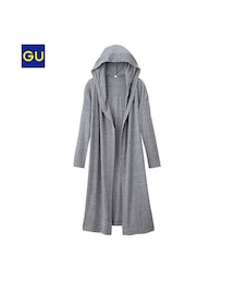 GU | （GU）フーディカットソーカーディガン（長袖）(ジャケット/アウター)