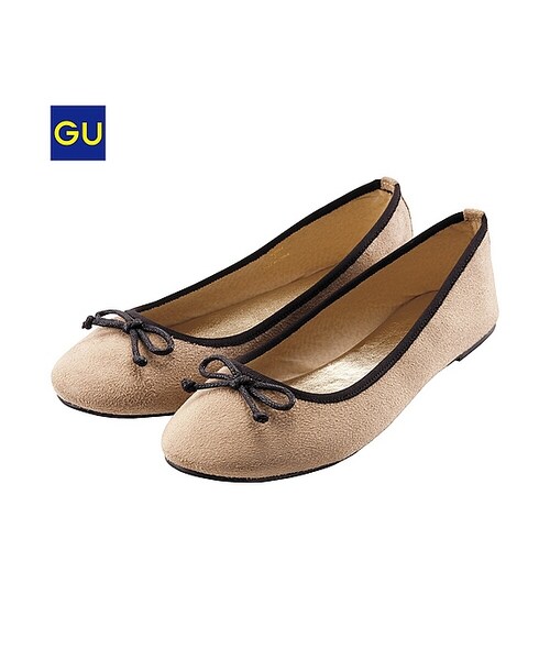GU（ジーユー）の「（GU）バレエシューズ（WOMEN ⁄ シューズ・レディース・BLUE/BEIGE/BLACK/RED・S/L/M）」の3枚目の写真