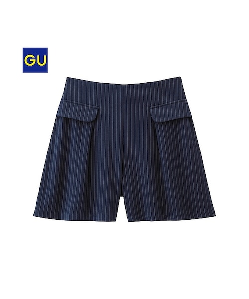 GU（ジーユー）の「（GU）ピンストライプショートパンツ（WOMEN
