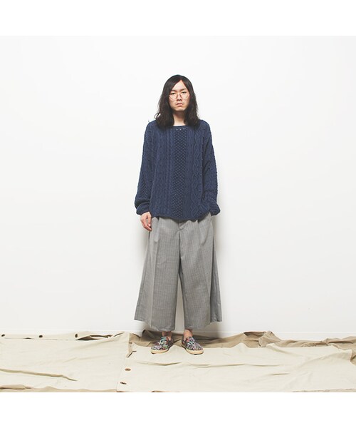 Vintage Clothing（ヴィンテージクロージング）の「Over Knit（トップス・Navy・One）」の5枚目の写真