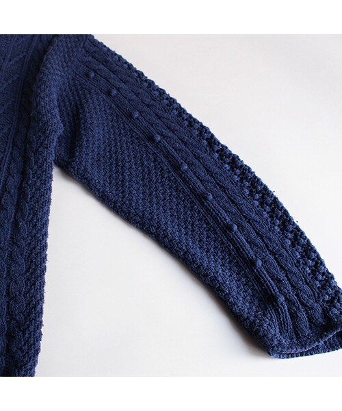 Vintage Clothing（ヴィンテージクロージング）の「Over Knit（トップス・Navy・One）」の4枚目の写真