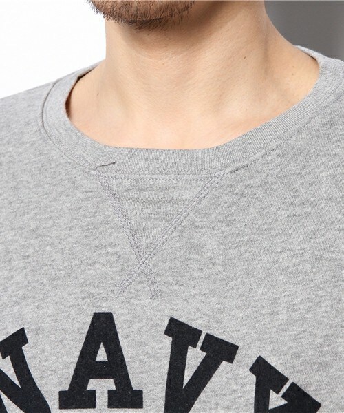 UNION STATION（ユニオンステーション）の「クルーネック　スウェット/カレッジ（スウェット・メンズ・グレー/サックスブルー/マスタード・MEDIUM/LARGE/LL）」の7枚目の写真