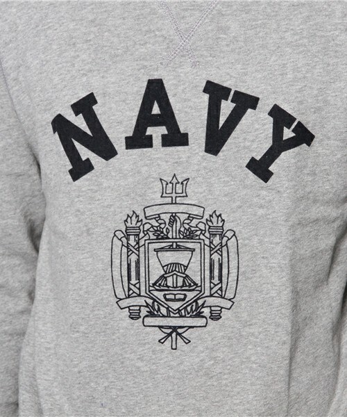 UNION STATION（ユニオンステーション）の「クルーネック　スウェット/カレッジ（スウェット・メンズ・グレー/サックスブルー/マスタード・MEDIUM/LARGE/LL）」の10枚目の写真