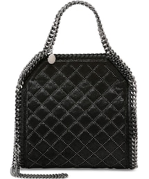 STELLA McCARTNEY | Stella McCartney Falabella Mini Quilted Studs Tote Bag, Black(ショルダーバッグ)
