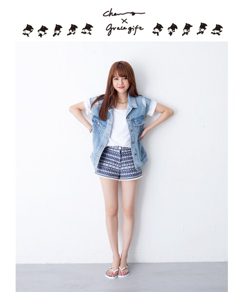 gracegift（グレースギフト）の「馬來貘條紋海灘拖（シューズ・レディース・黑/白・S/M/L）」の9枚目の写真