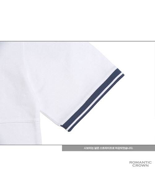 ROMANTIC CROWN（ロマンティッククラウン）の「GOOD LIFE HENRYNECK PK TEE_WHITE（その他・メンズ・기타）」の5枚目の写真