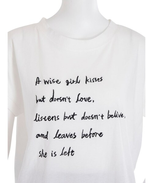 EVRIS（エヴリス）の「Wise girl Tシャツ（トップス・レディース・ホワイト/ブラック/カーキ）」の10枚目の写真