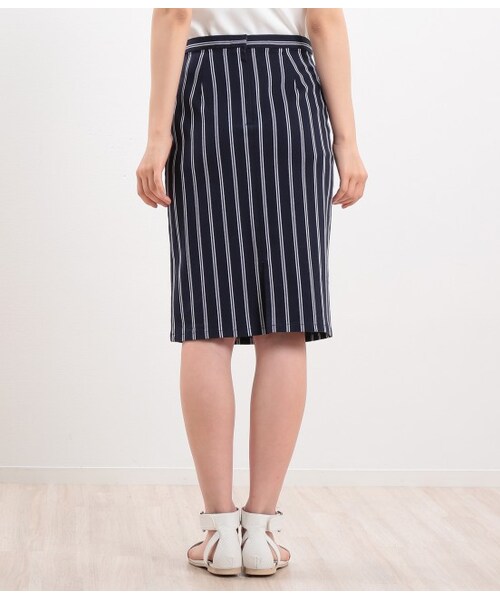 ROPE' PICNIC(ロペピクニック)の「ハイテンションストレッチタイトスカート(スカート・レディース・ブラック/オフホワイト/ネイビー/ネイビー系・36/38/40)」の7枚目の写真