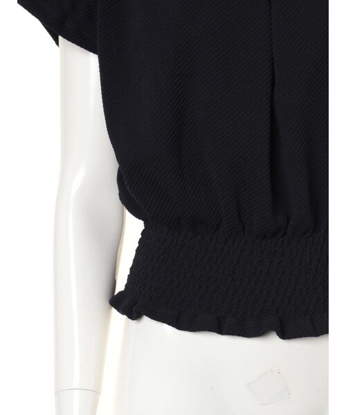 31 Sons de mode（トランテアン　ソン　ドゥ　モード）の「無地裾シャーリングプルオーバー（トップス・レディース・ブルー/オフホワイト/ネイビー・36）」の9枚目の写真