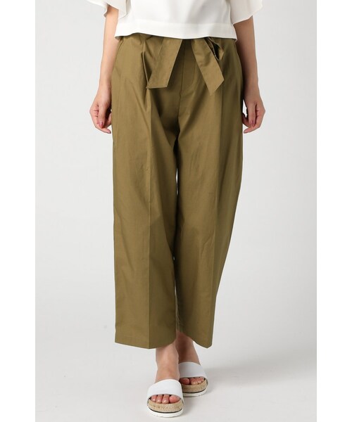 IENA（イエナ）の「タイプライター リボンイージーパンツ◆（パンツ・レディース・ベージュ/カーキ・34/36/38/40）」の5枚目の写真