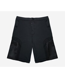 Acrosphere | Reflection black scuba shorts(カーゴパンツ)
