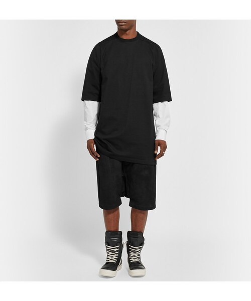 Rick Owens（リックオウエンス）の「Rick Owens Panelled Leather High-Top Sneakers（スニーカー・メンズ・Black・EU 40 (US 7)/EU 41 (US 8)/EU 42 (US 9)/EU 43 (US 10)/EU 44 (US 11)/EU 45 (US 12)/EU 46 (US 13)）」の8枚目の写真